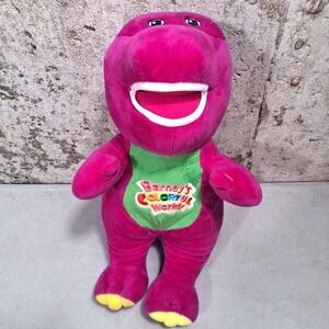 Barney the Dinosaur Barney's Colorful‎ World! Plush Purple Lyons  11" Toy Works